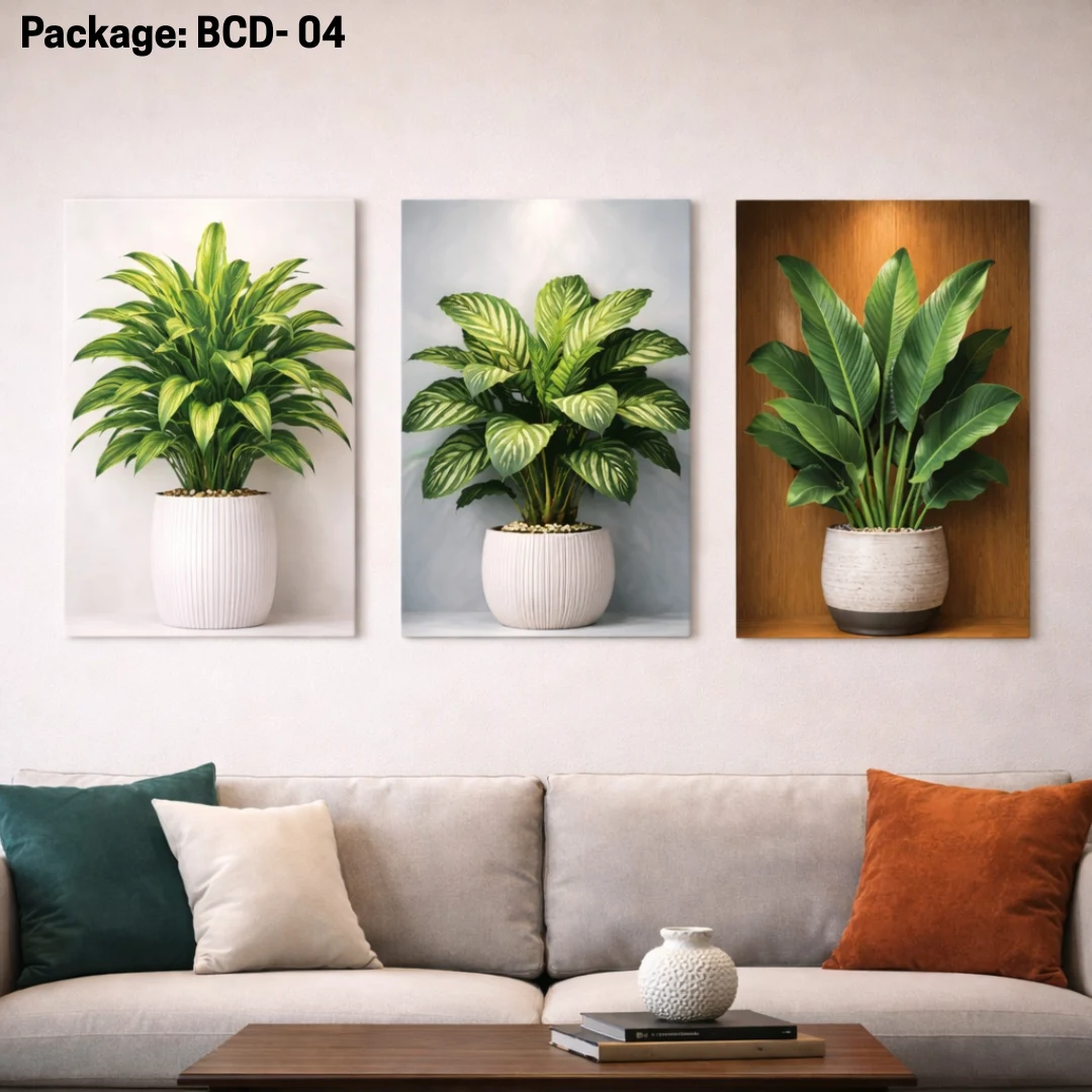 3D Wall Sticker Super Premium (Package: BCD- 04 )