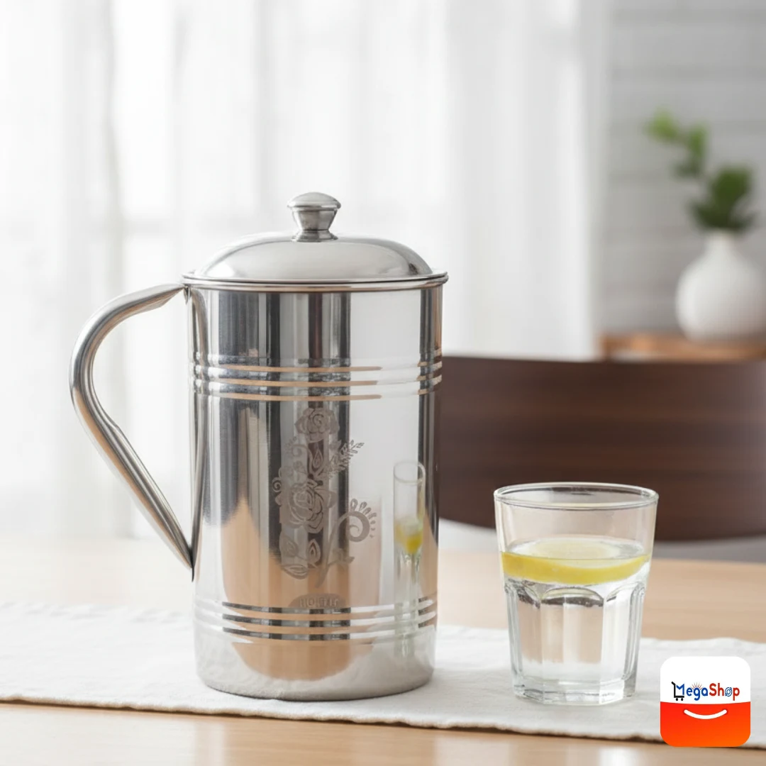 Premium Steel Jug for Water & Juice – Elegant Ramadan Steel Jug for Home Use - Image 2