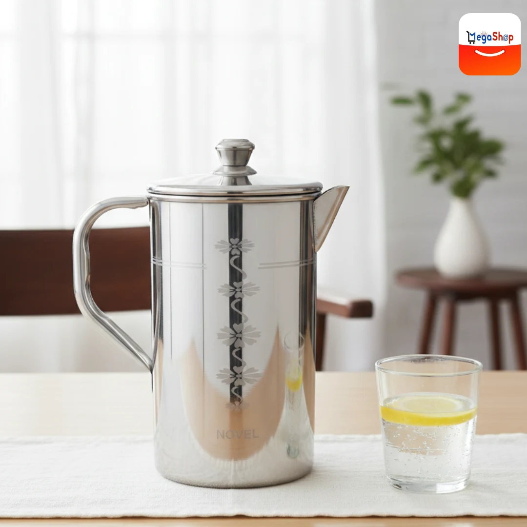 Premium Steel Jug for Water & Juice – Elegant Ramadan Steel Jug for Home Use - Image 3