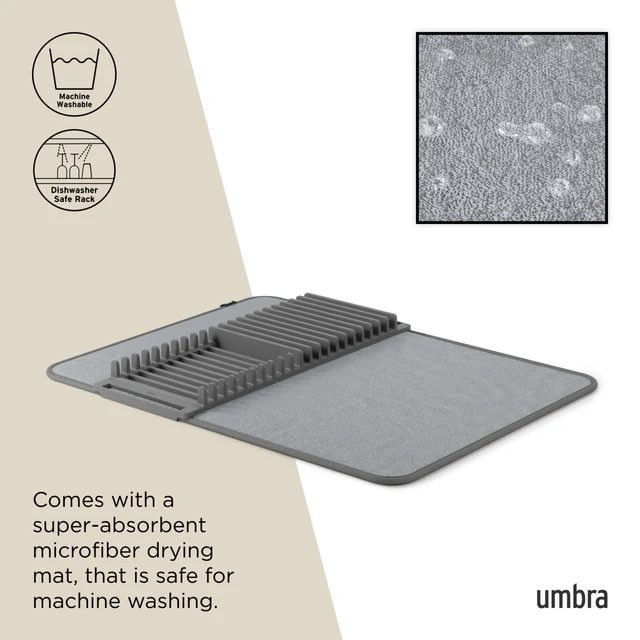 Plate Glass Drying Rack with Mat - Image 6