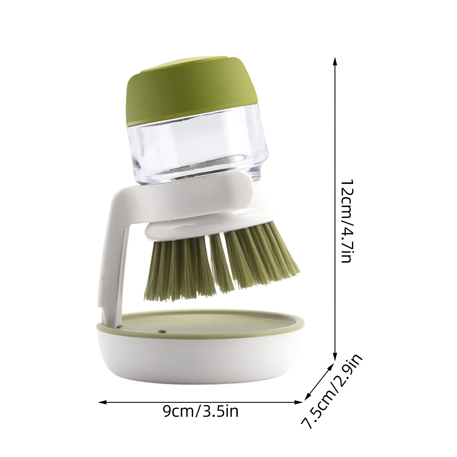 Premium Kitchen Scrub Brush Set with Soap Dispenser - Image 5