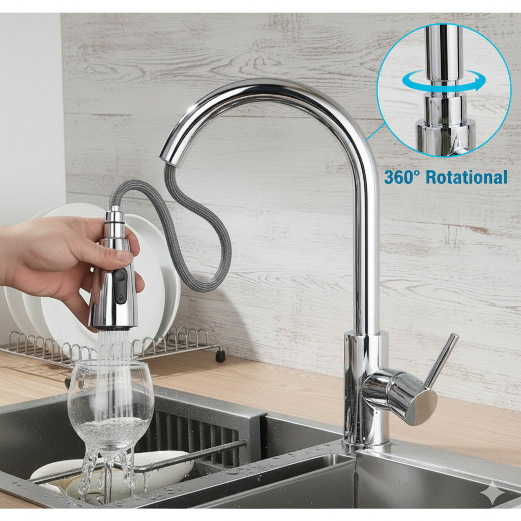 Ultimate Kitchen Faucet with Pull-Down Sprayer - Image 3