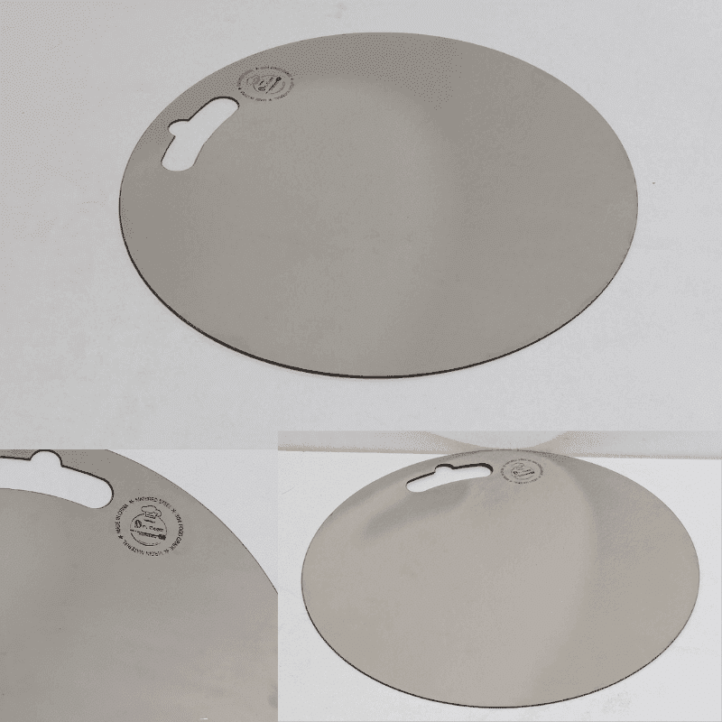 SS Steel Kitchen Chopping Board  Round 11.5 inch - Image 2
