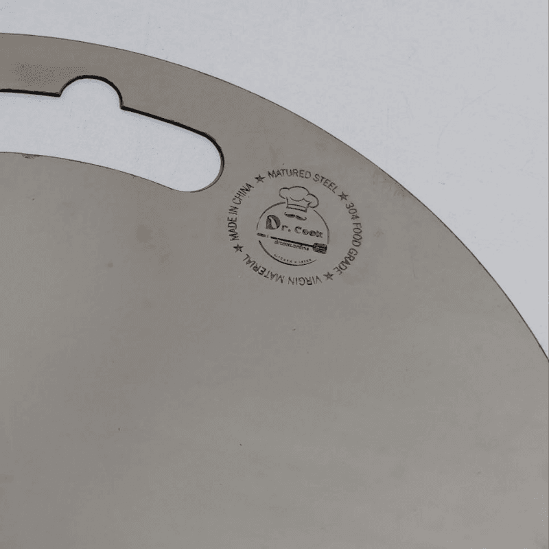 SS Steel Kitchen Chopping Board  Round 11.5 inch - Image 4