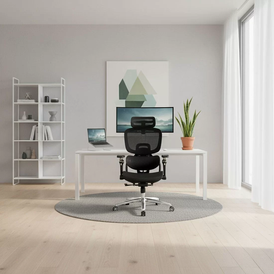 Top-Rated Ergonomic Mesh Chair 5-in-1 Comfort Edition – Premium Support & Smart Features - Image 3