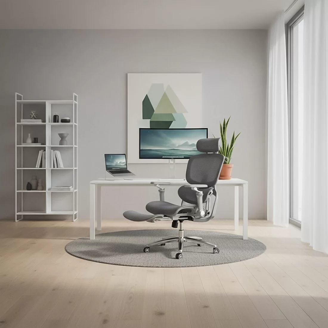 Top-Rated Ergonomic Mesh Chair 5-in-1 Comfort Edition – Premium Support & Smart Features - Image 2
