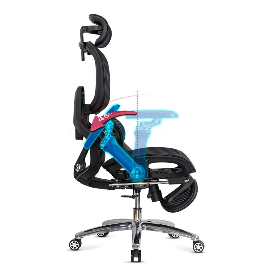 Top-Rated Ergonomic Mesh Chair 5-in-1 Comfort Edition – Premium Support & Smart Features - Image 6