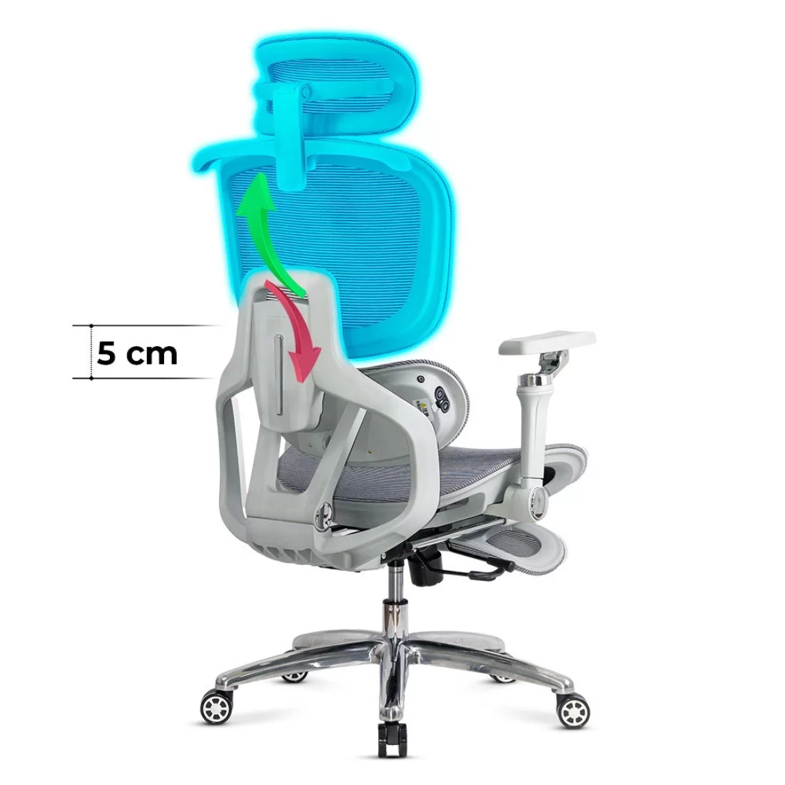 Top-Rated Ergonomic Mesh Chair 5-in-1 Comfort Edition – Premium Support & Smart Features - Image 25