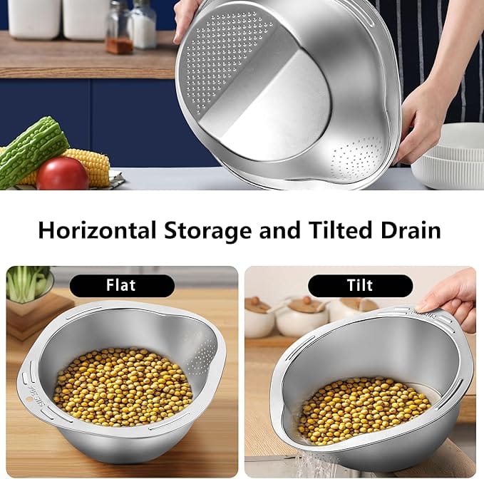 Rice Cleaner Strainer Rice Washing Filter Strainer Basket - Image 4