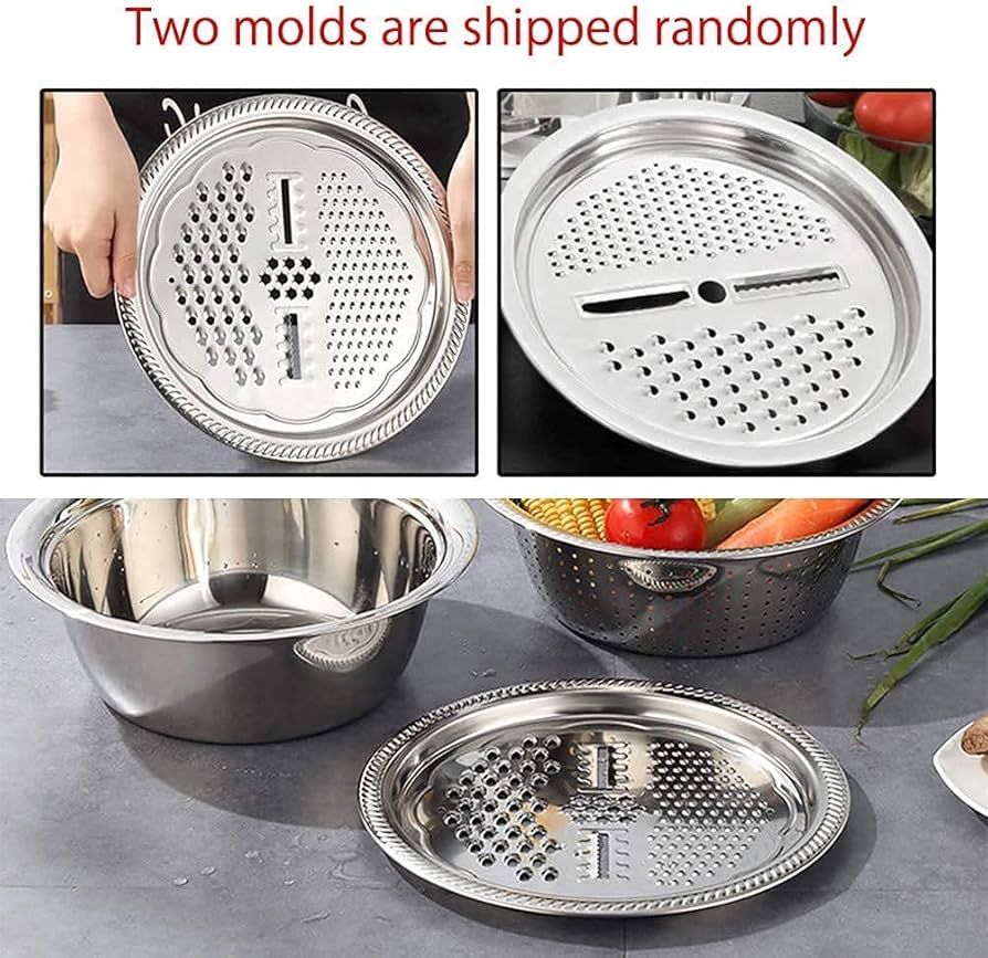 Multifunctional Salad Mixing Bowls Set Basket - Image 2