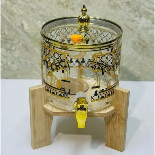 3.6 Liter Premium Borosilicate Glass Juice Dispenser with Stand - Image 2