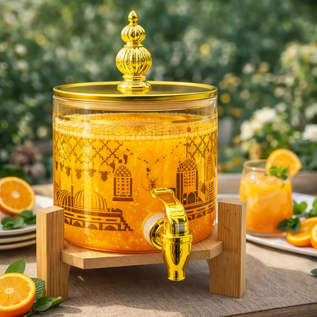 3.6 Liter Premium Borosilicate Glass Juice Dispenser with Stand - Image 3
