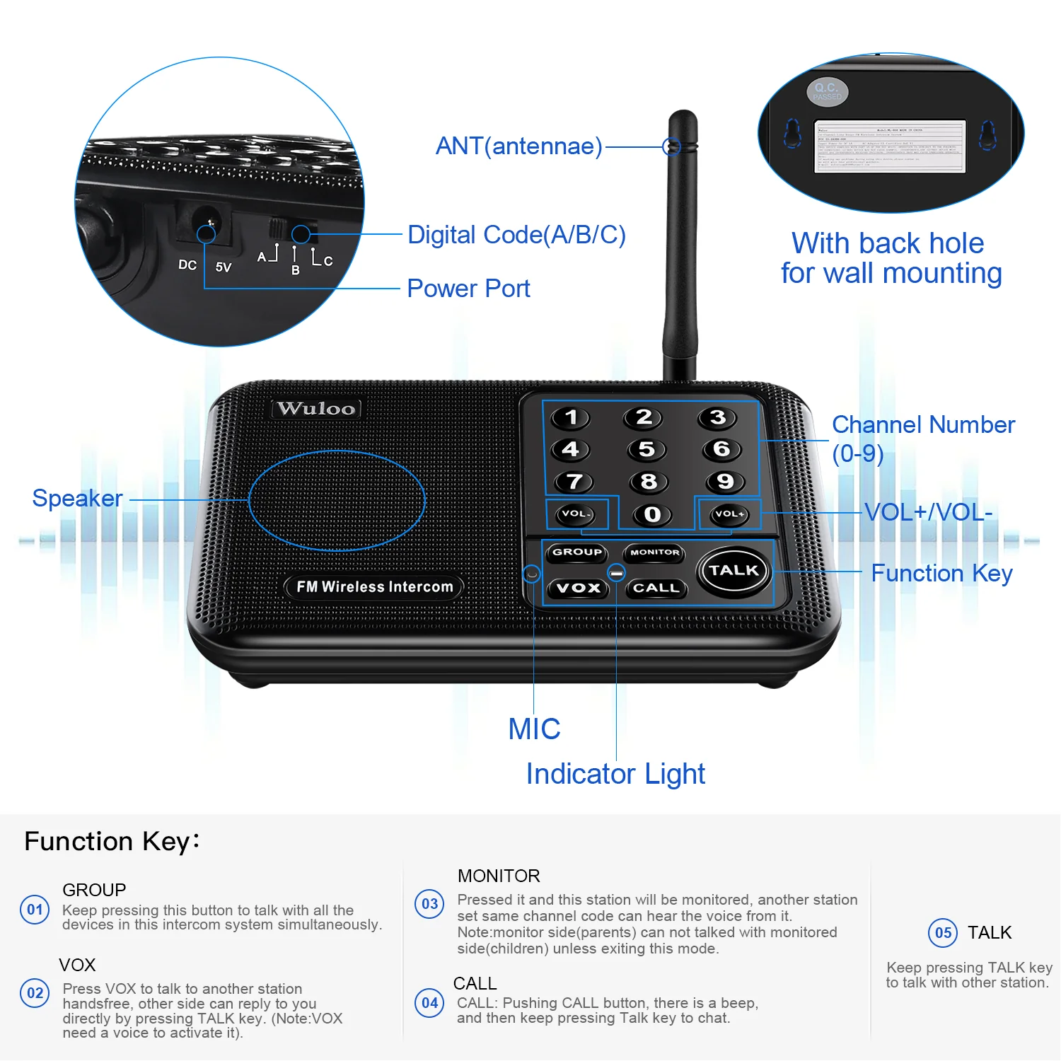Premium 2-Way Wireless Intercom System for Seamless Communication - Image 4