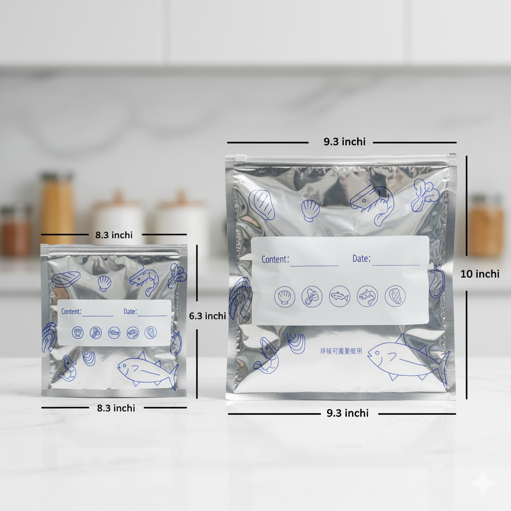10-Pack Premium Aluminum Foil Bags for Food Storage - Image 5