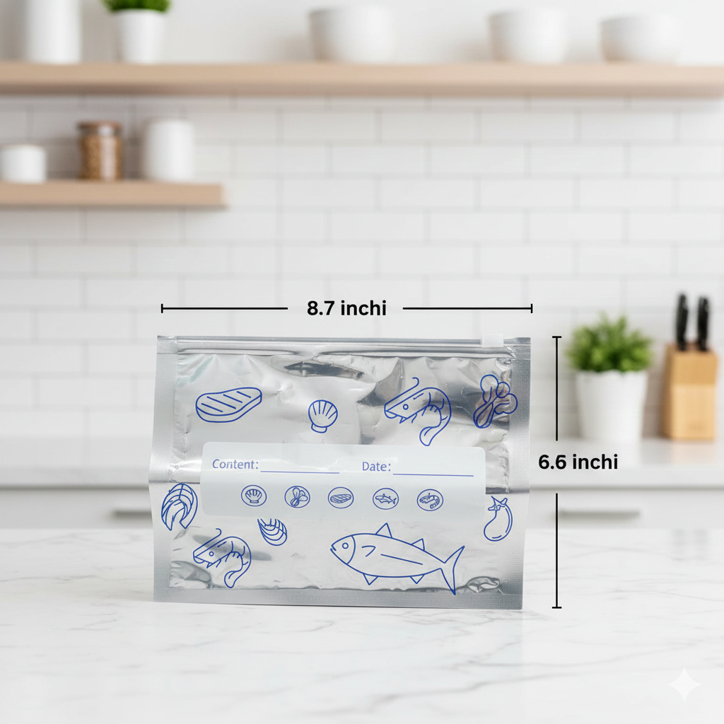10-Pack Premium Aluminum Foil Bags for Food Storage - Image 7