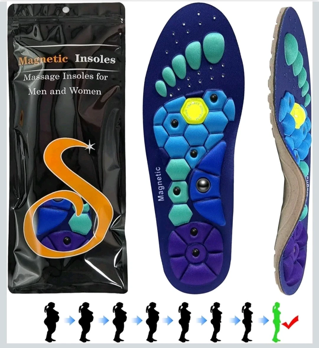 Super Magnetic Therapy Insoles 1 Pair - Image 9