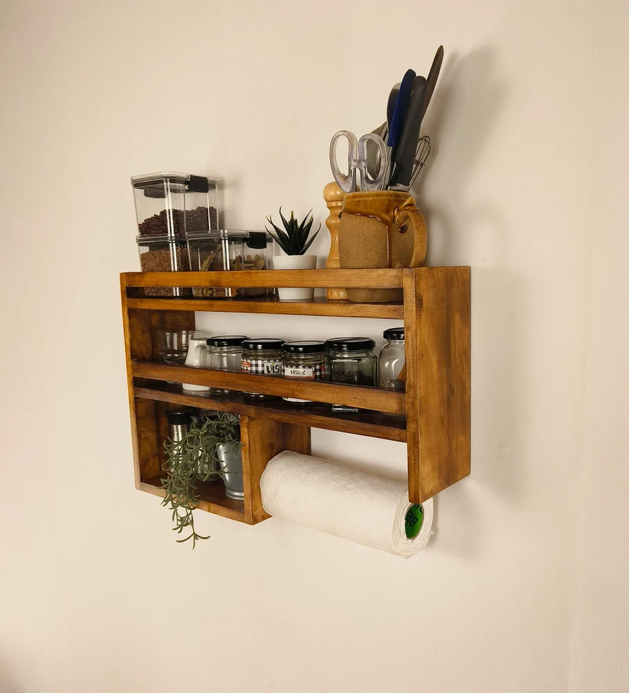 Wooden Kitchen Storage Rack - Image 3