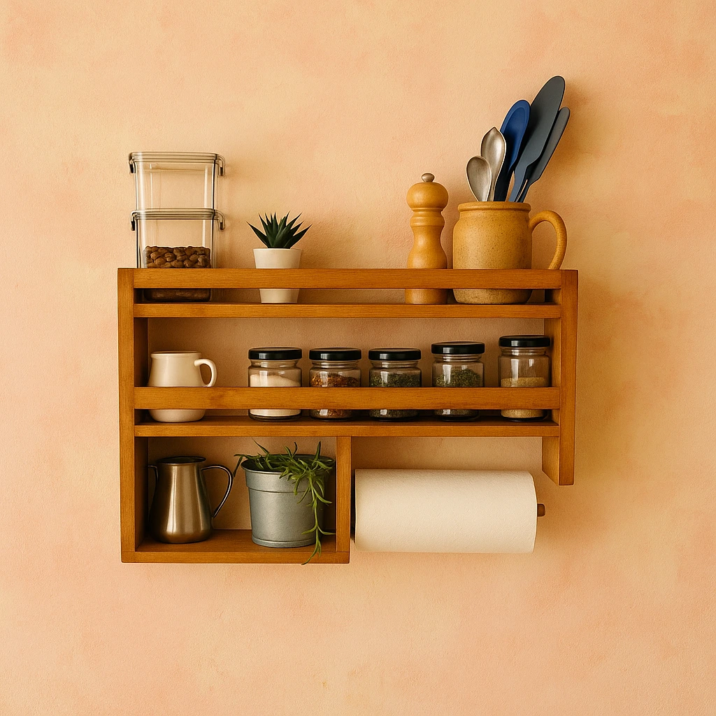 Wooden Kitchen Storage Rack - Image 6