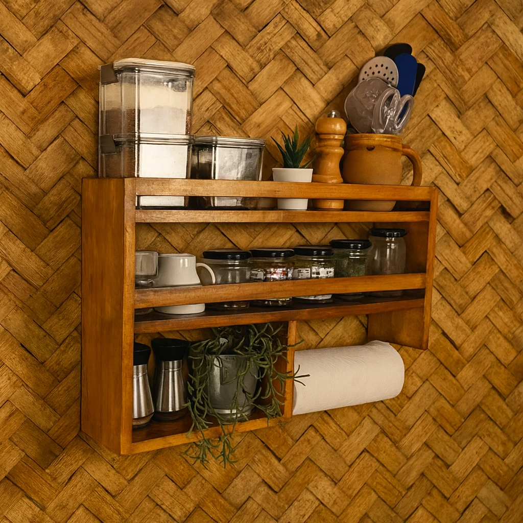 Wooden Kitchen Storage Rack - Image 5