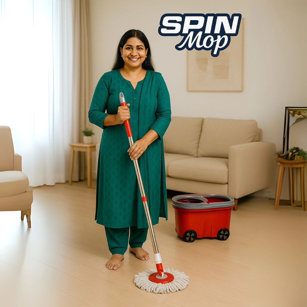 Premium Spin Mop With Buckets - Image 2