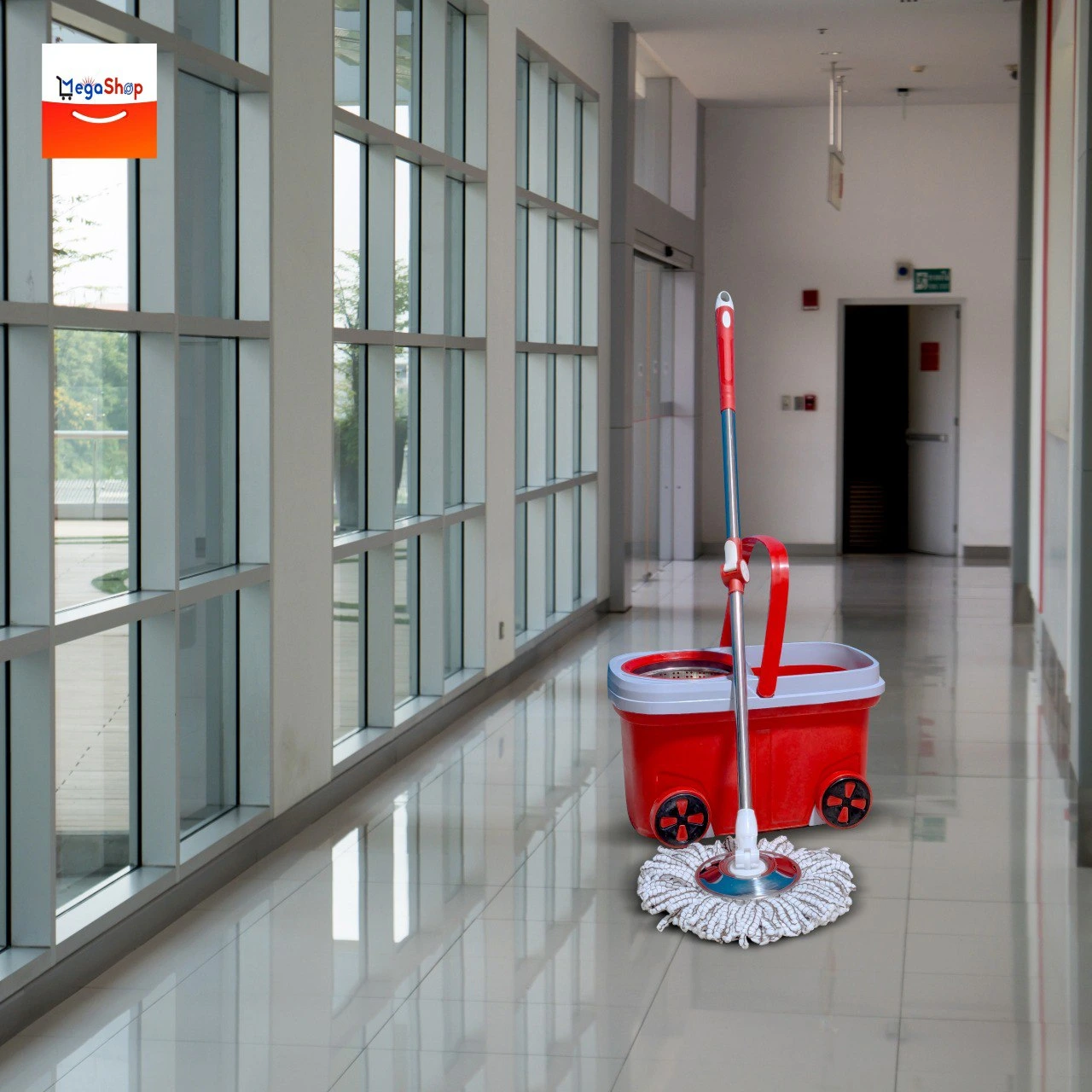 Premium Spin Mop With Buckets - Image 5