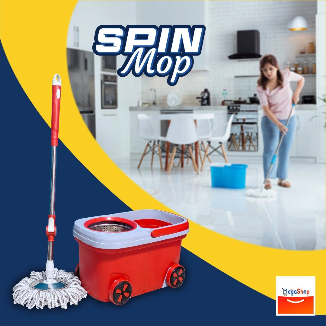Premium Spin Mop With Buckets - Image 7