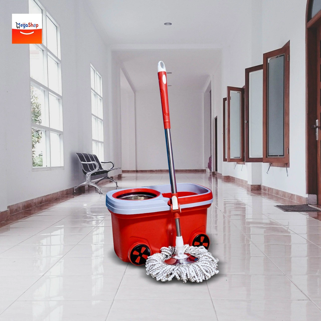 Premium Spin Mop With Buckets - Image 6