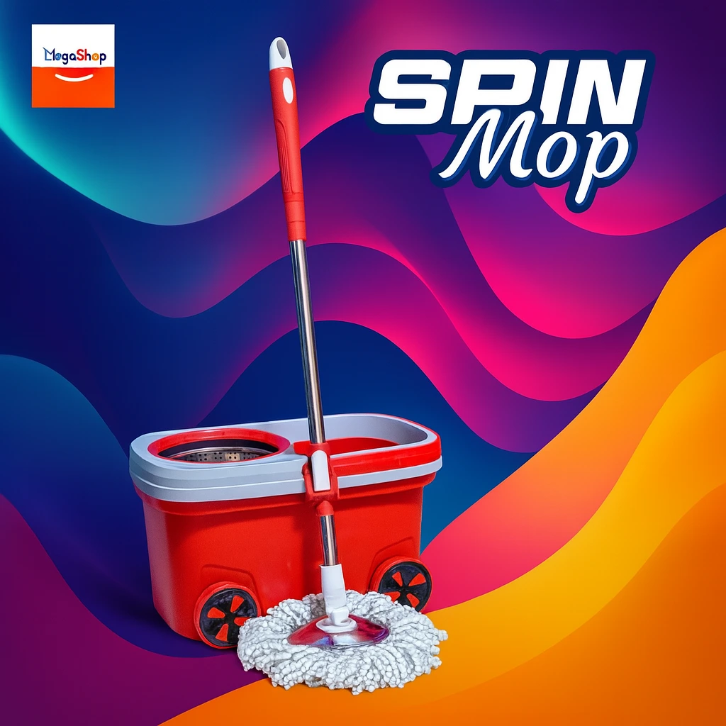 Premium Spin Mop With Buckets - Image 8