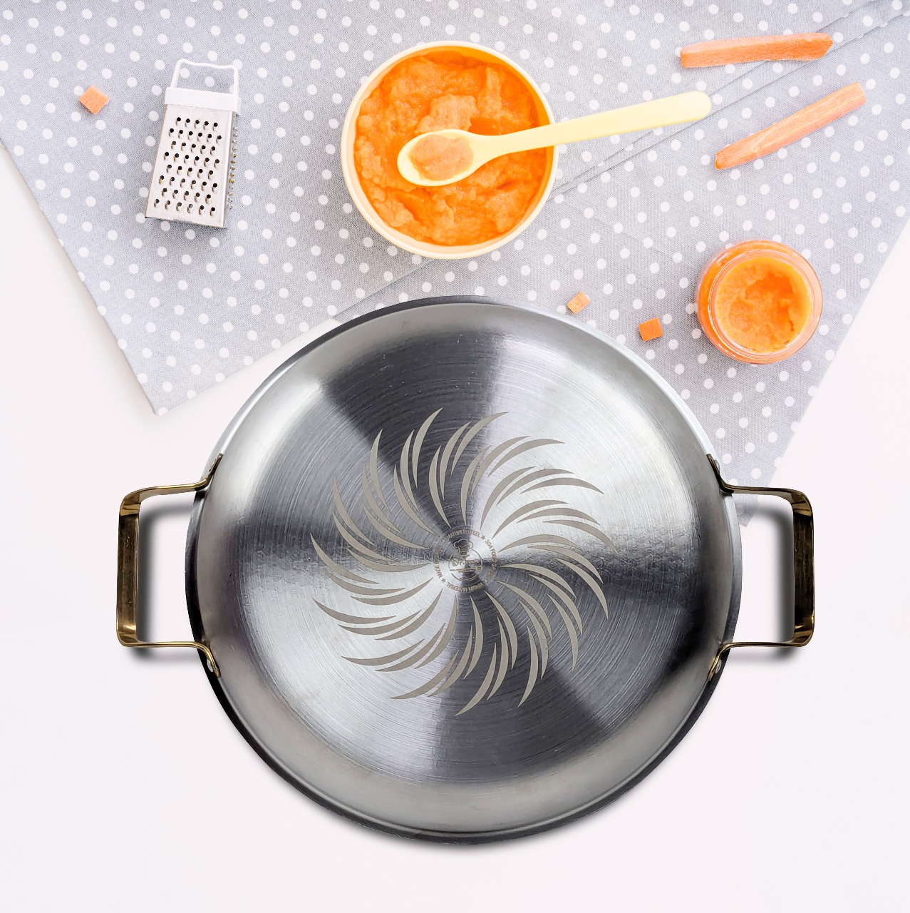 Dr Cook Dual Handle Golden – Premium Deep Design Cooking Pan - Image 4