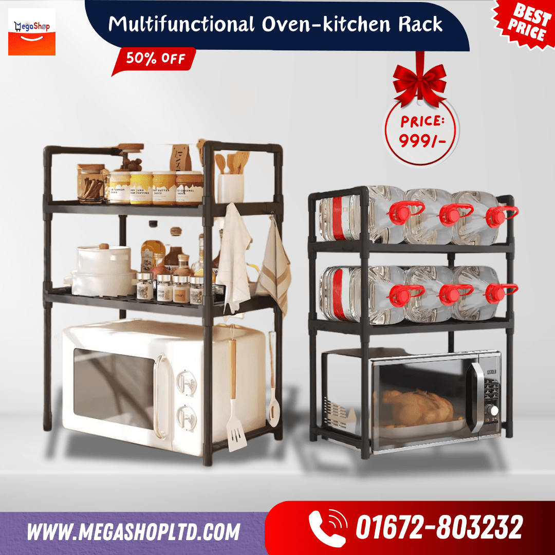 3 layer Multifunctional Oven Kitchen rack - Image 4