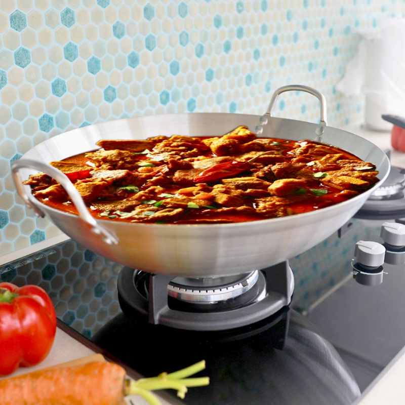 30 cm Japani SS Steel Cooking Pan - Image 3
