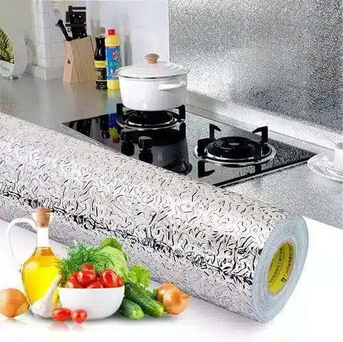Waterproof Kitchen Aluminum Adhesive Stickers 3 feet - Image 2