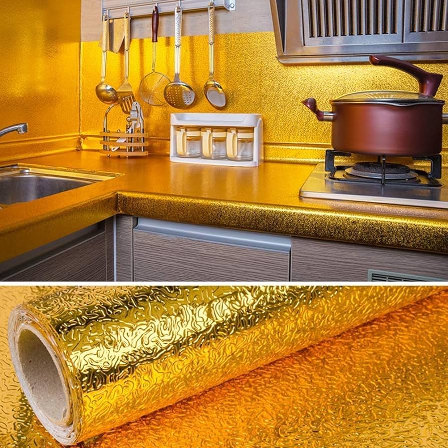 Waterproof Kitchen Aluminum Adhesive Stickers 3 feet - Image 4