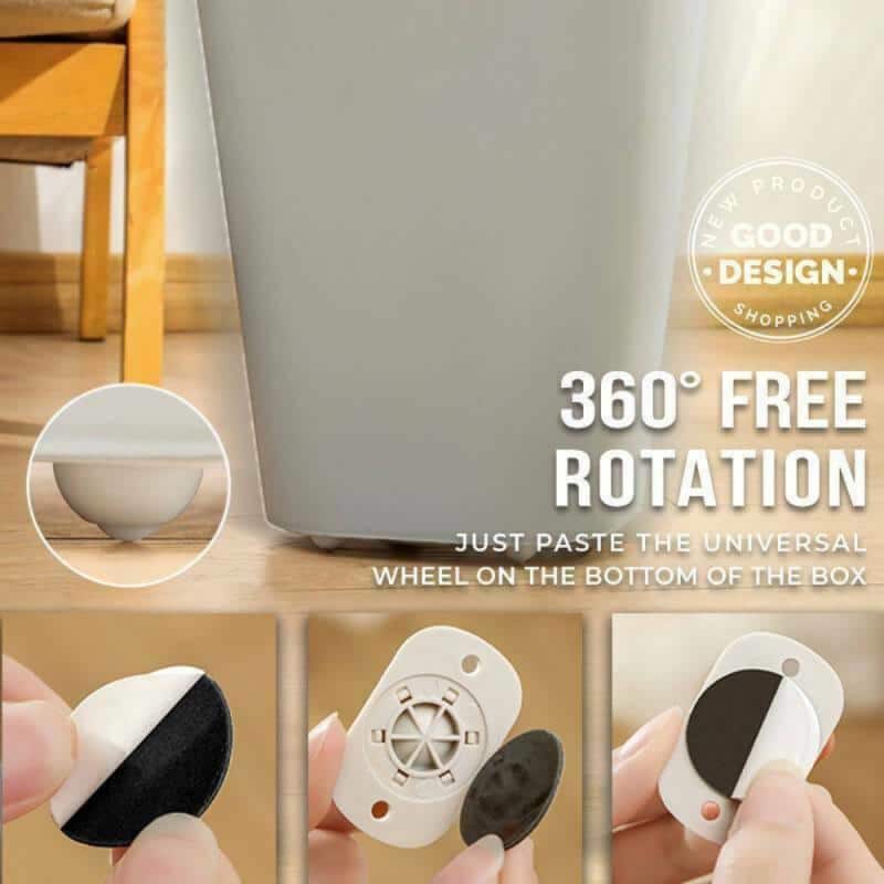 4PC 360º Rotating Wheels
