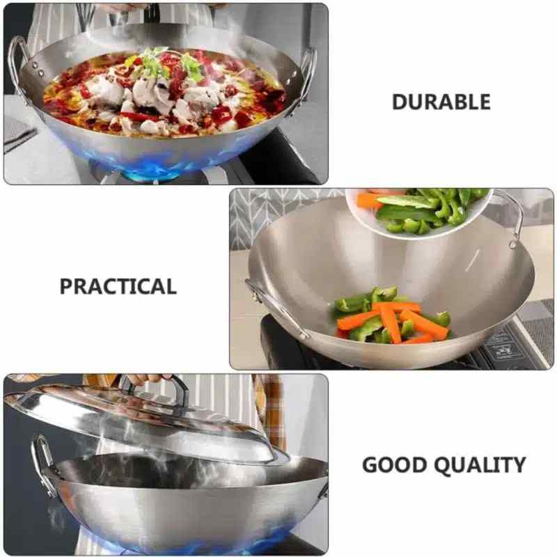 Japani SS Steel Cooking Pan - Image 5