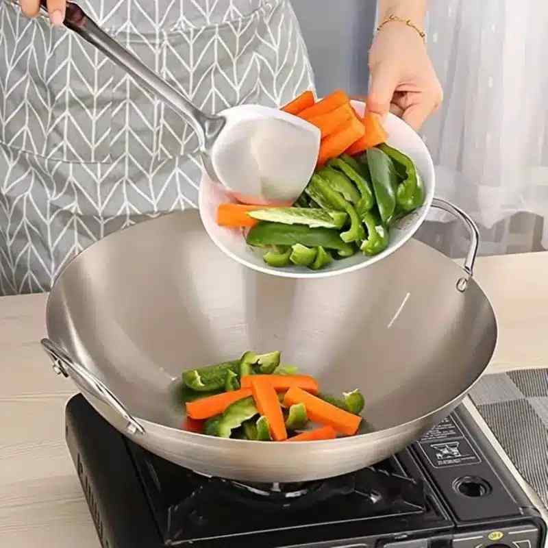 Japani SS Steel Cooking Pan - Image 6