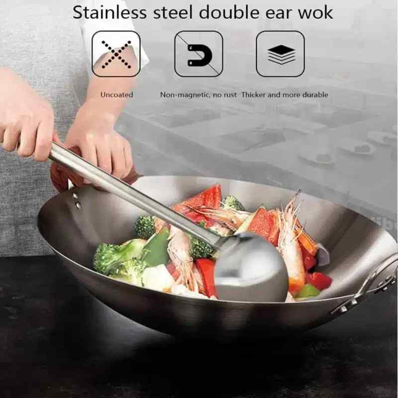 Japani SS Steel Cooking Pan - Image 7